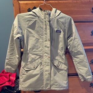 Patagonia Sage Green Hooded Parka. Good condition, very warm and well made.